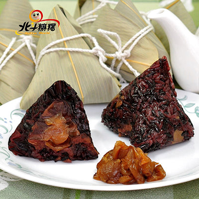 【北斗麻糬】紫米桂圓紅豆粽2盒(120g*6粒/盒)